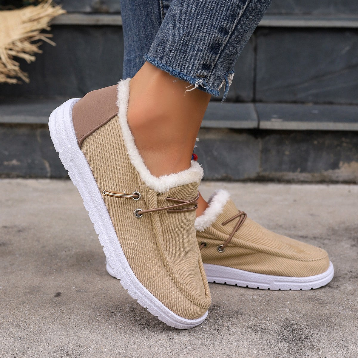 Casual schoenen met fleecevoering voor dames